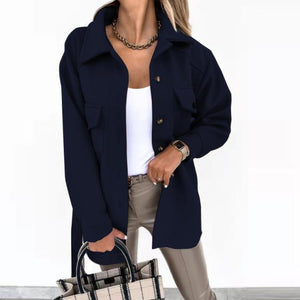 Fashionable Lace-up Small Fragrant Jacket With Pockets