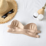 Invisible Strapless Gathered Bra