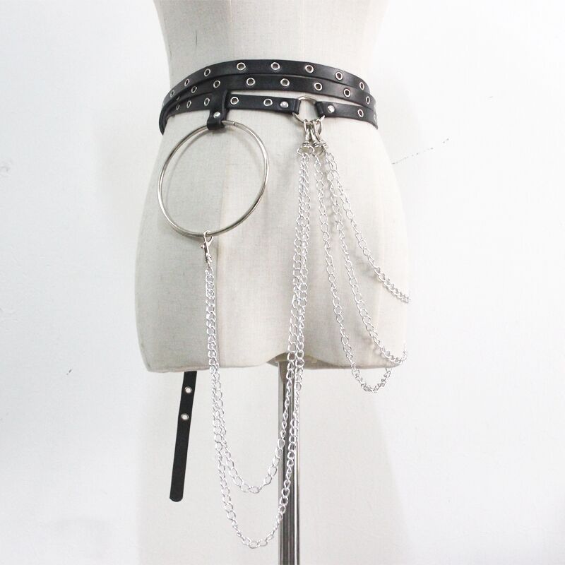 New Punk Concave Shape Waist Chain Leisure