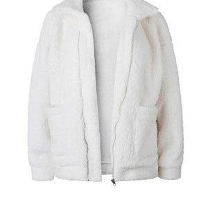 Casual Coat Female Autumn Winter New Europe And The United States Fur Wool Loose Coat