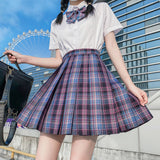 Student Jk Plaid Skirt Preppy Style Skirt