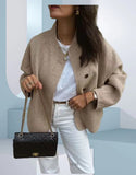 Women's Casual Long Sleeve Sweater Coat