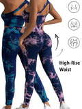 2pack Tie-dye Yoga Pants Seamless Yoga Pants