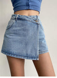 Anti-exposure Irregular Denim Skirt