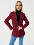 Womens Casual Blazer Jacket  Long Sleeve Work 0ffice Blazer Lapel  Jacket