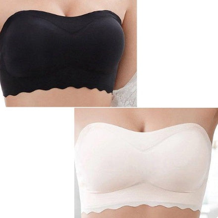 Big Chest Show Small-large Size Underwear Strapless Bra Summer