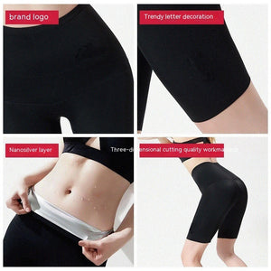 Sweat Wicking Pants 5 Points Skinny Leg Girdle Women's Fitness