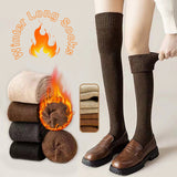 Ins Over-the-knee Socks Women's Autumn And Winter Long Socks Thickened Warm Terry Socks Beautiful Leg Shaping High Socks