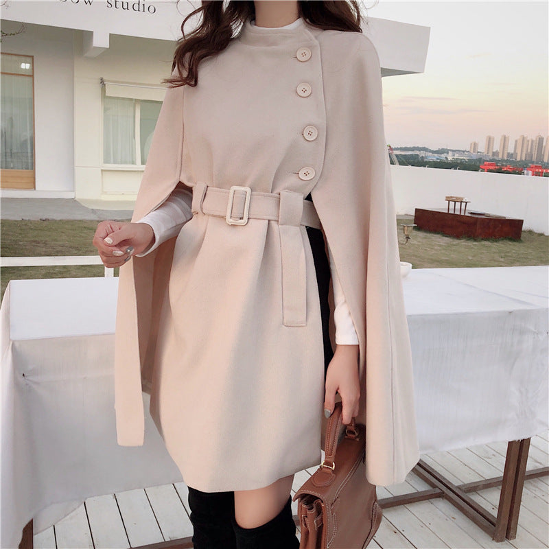 All-match Cloak Woolen Coat Autumn And Winter