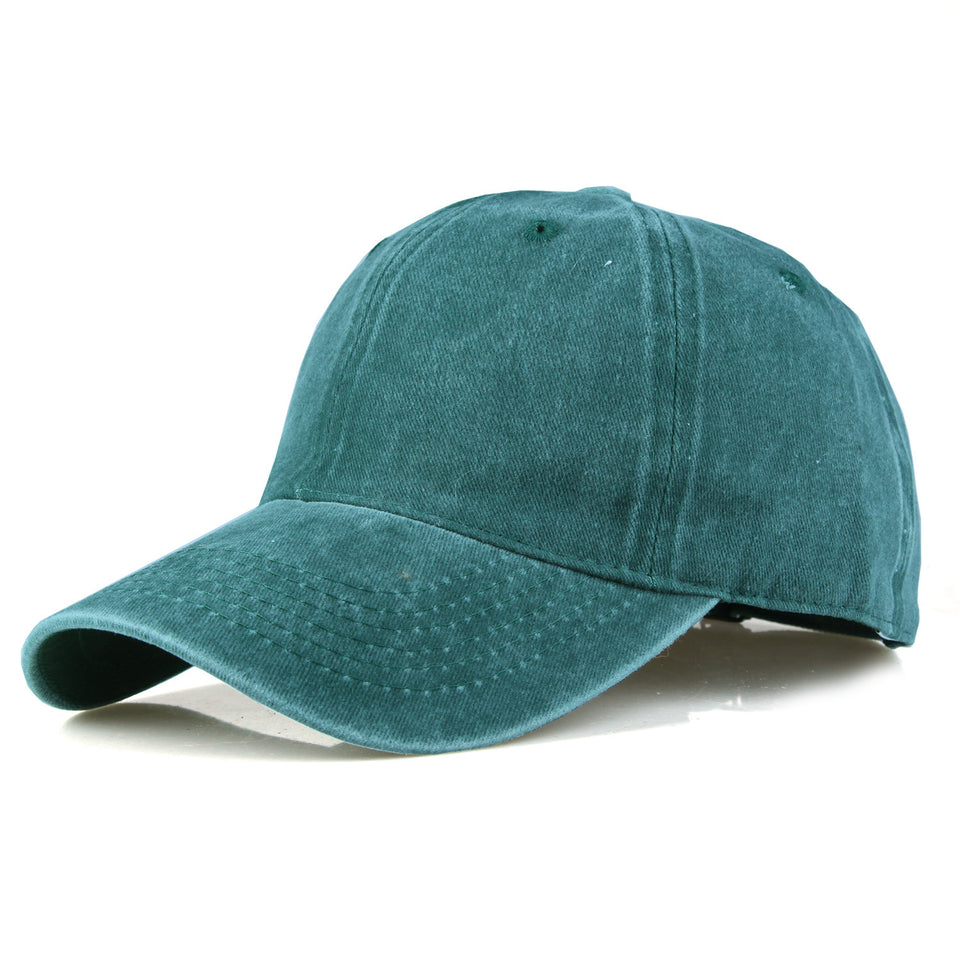 Washed Solid Color Light Board Baseball Cap For Women