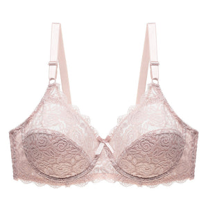 Lace bras gathered together for a breathable bra