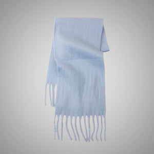 Mohair Idle Style Soft Fluffy Pure Color Warm Keeping Scarf