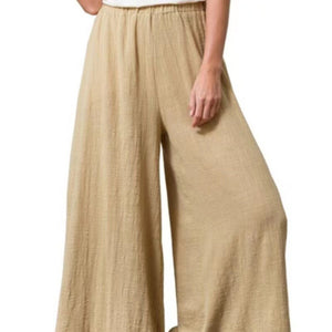 Women's Cotton And Linen Loose Wide-leg Pants Oversized Casual Trousers