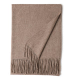 New Solid Color Wool Long Beard Warm Tassel Scarf Thick