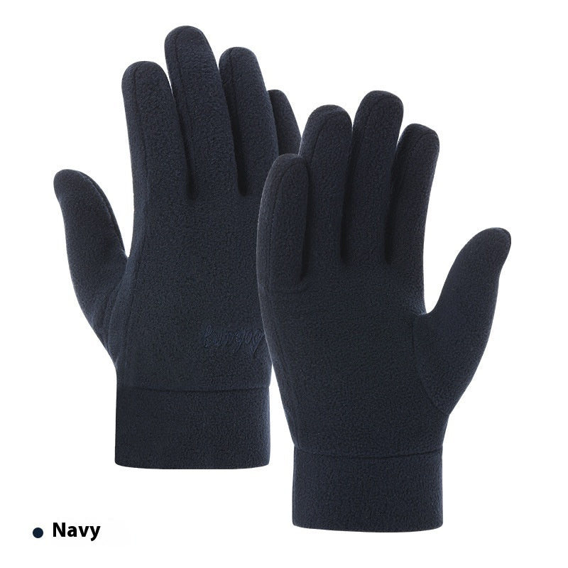 Autumn And Winter Warm Polar Fleece Gloves Riding Thick Fashion