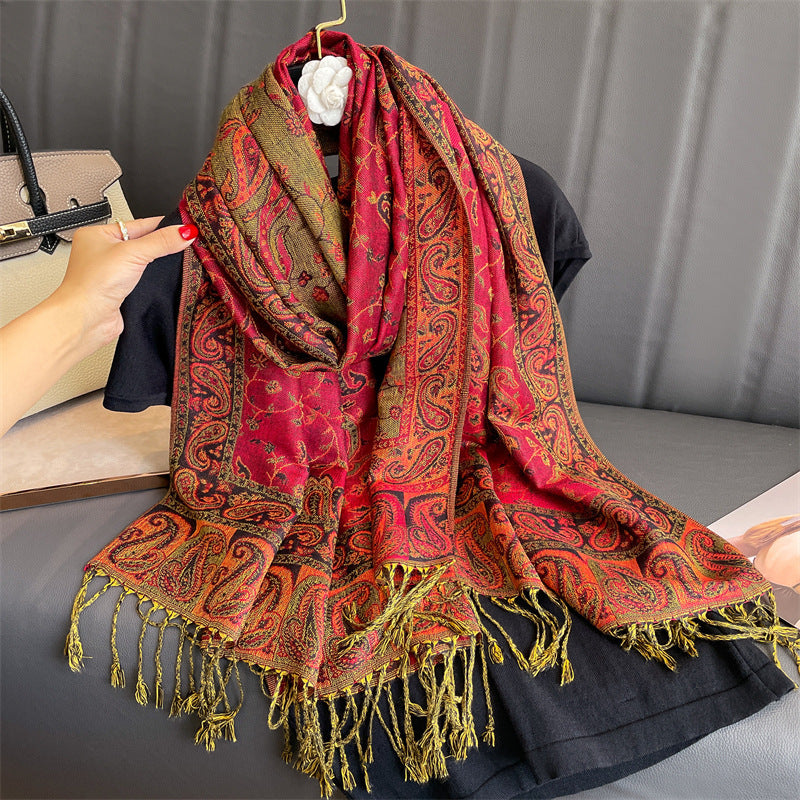 Cashmere Shawl Women's Printed Warm Scarf