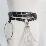 New Punk Concave Shape Waist Chain Leisure