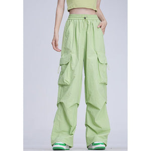 American Drawstring Loose Casual Pants