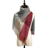 New Cashmere Tassel Thickened Cold And Warm Scarf