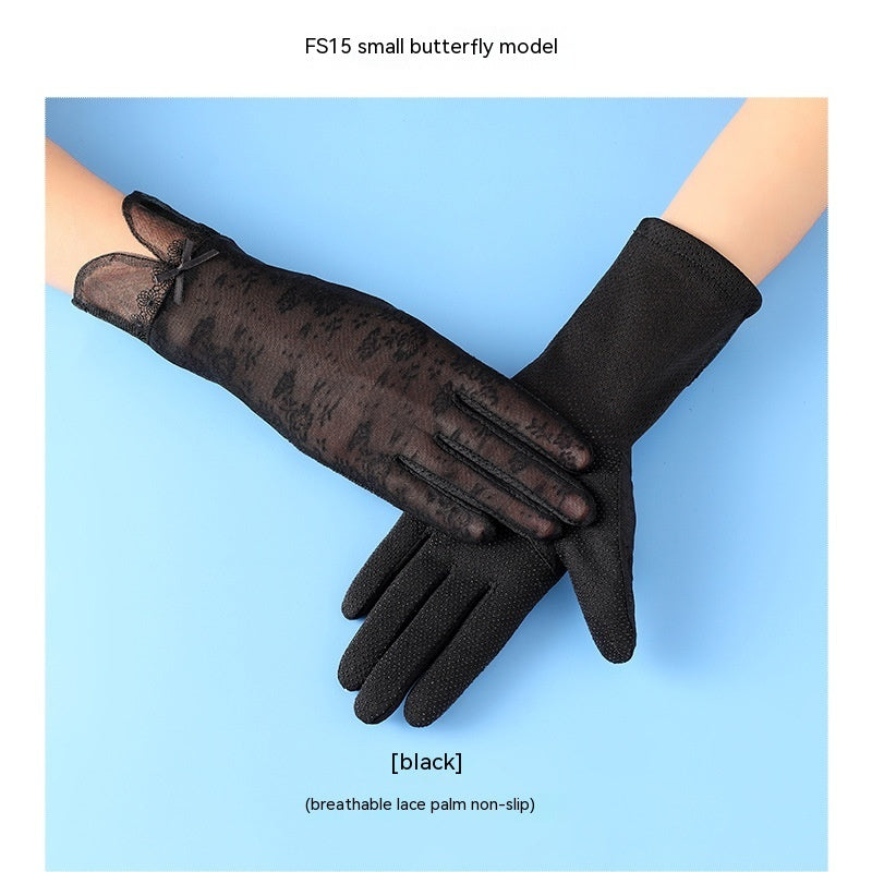 Lightweight Breathable Lace Sun Protection Gloves