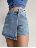 Anti-exposure Irregular Denim Skirt