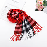 Autumn And Winter British Style Plaid Scarf Winter