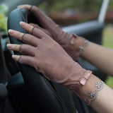 Semi-Finger Lace Sunscreen Gloves Female Summer Ice Silk Half Fingers Anti-Slip Driving Thin Anti-UV Fashion Women Mittens TB54