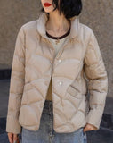 Lightweight Down Jacket Female Loose Lapel