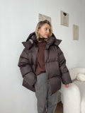 Cotton Padded Jacket Female Loose Cotton Coat Baggy Coat