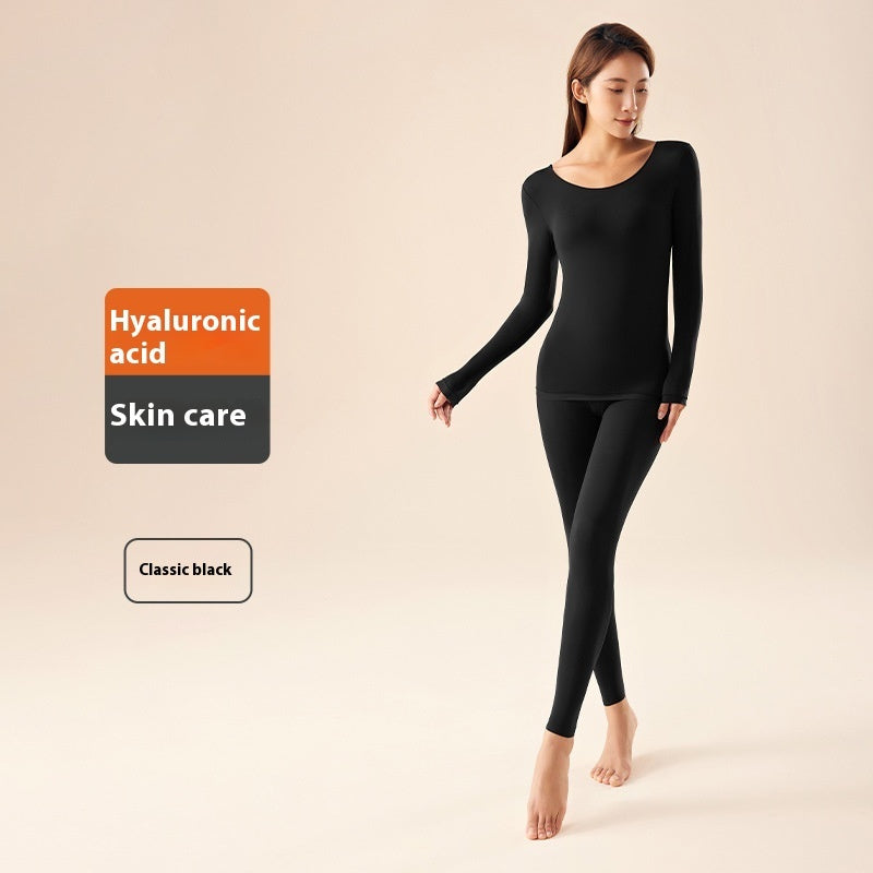 Hyaluronic Acid Moisturizing Warm Long Sleeves Trousers Heating And Warm-keeping Suit Women