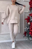 Women's Long-sleeved Printed Sweater Leggings Suit