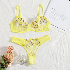 Women's New Lace Underwear Bra Set