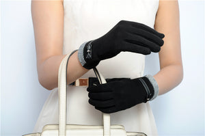 Warm And Lovely Touch-screen Bowknot Ladies Gloves