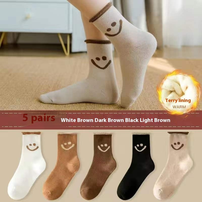 Women's Winter Mid-length Sock Thick Long