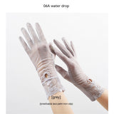 Lightweight Breathable Lace Sun Protection Gloves