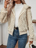 Hooded Knitted Coat Dinified Sweater Cardigan