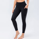 High Waist Shaping Skinny Sweatpants Side Pockets