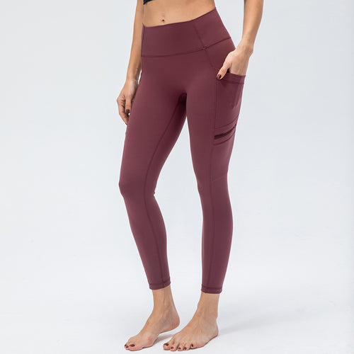 High Waist Shaping Skinny Sweatpants Side Pockets