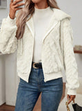 Hooded Knitted Coat Dinified Sweater Cardigan