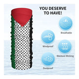 Sun Protection Cycling Palestinian Flag Headscarf