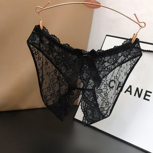 Ladies Low Waist Lace Transparent Free Panties