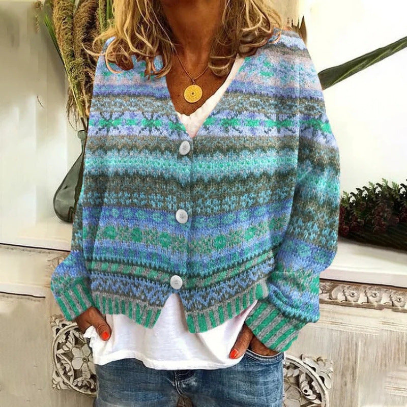 3D Printed Women's Cardigan Sweater Coat