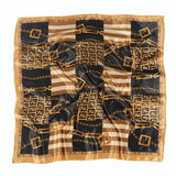 Chain Printed Scarf Women's Casual Scarf 90 90cm Satin Large Kerchief