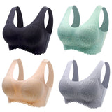 Women's Fashion Seamless No Underwire Push Up Sports Tank Top Bra