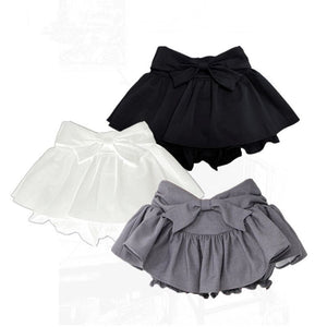 French Style Bow Skirt Anti-exposure High Waist