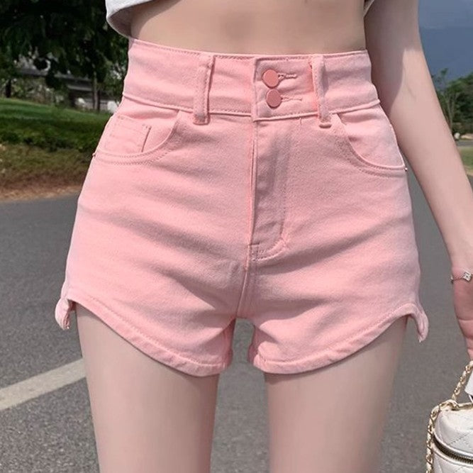 Women's Summer High Waist Denim Shorts