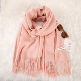 Women's Fashionable All-match Cashmere Tassel Double-sided Scarf