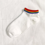 Rainbow Short Tube Low Top Doll Unisex Ins Trend Trendy Socks