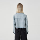 The Raw Edge Design Is Retro And Loose With A Soft Denim Jacket