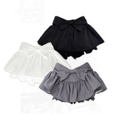 French Style Bow Skirt Anti-exposure High Waist